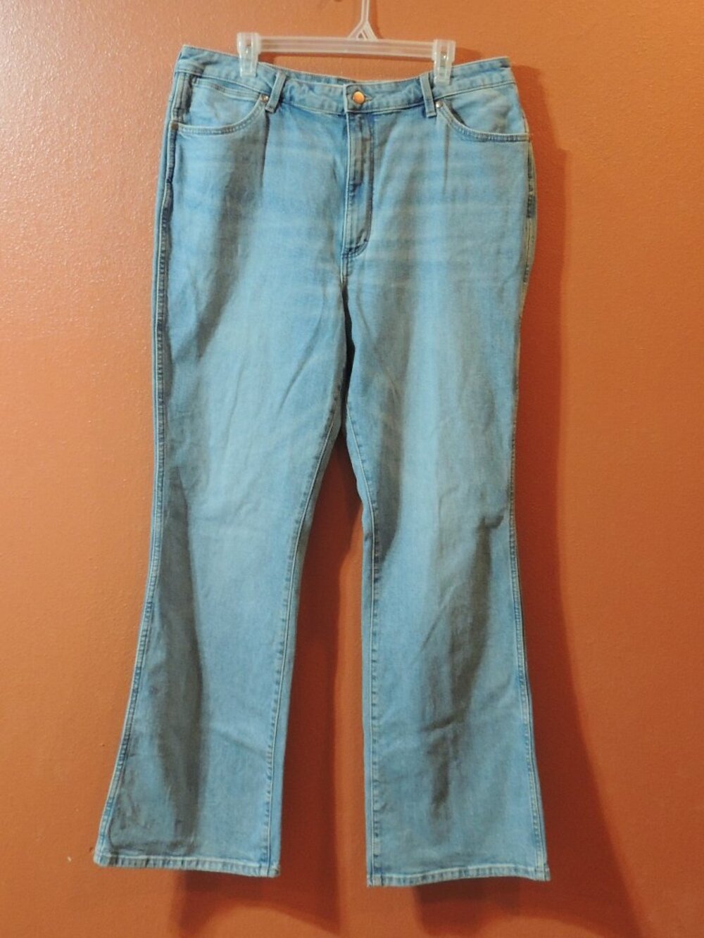 Wrangler 626 Jeans Woman 34x34 Pockets Rancher Horse Cowgirl Denim Blue Jeans